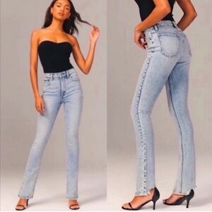 EUC Abercrombie 90s Skinny High Rise Acid Wash Jeans